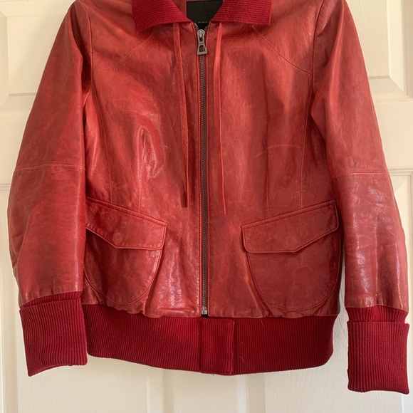 Rudsak Leather Bomber Jacket - Picture 3 of 10
